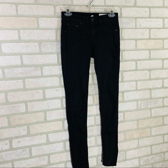Rag & Bone Black Plush Legging Jeans - Picture 6 of 12